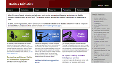 Desktop Screenshot of halifaxinitiative.org